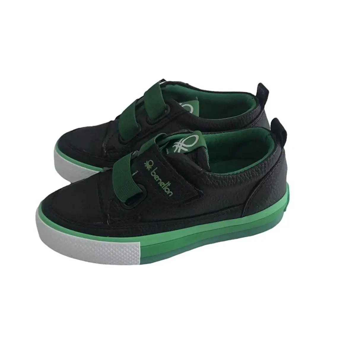 Benetton Ayakkabı Spor Patik Siyah - Yeşil Benetton Ayakkabı Spor Patik Siyah - Yeşil