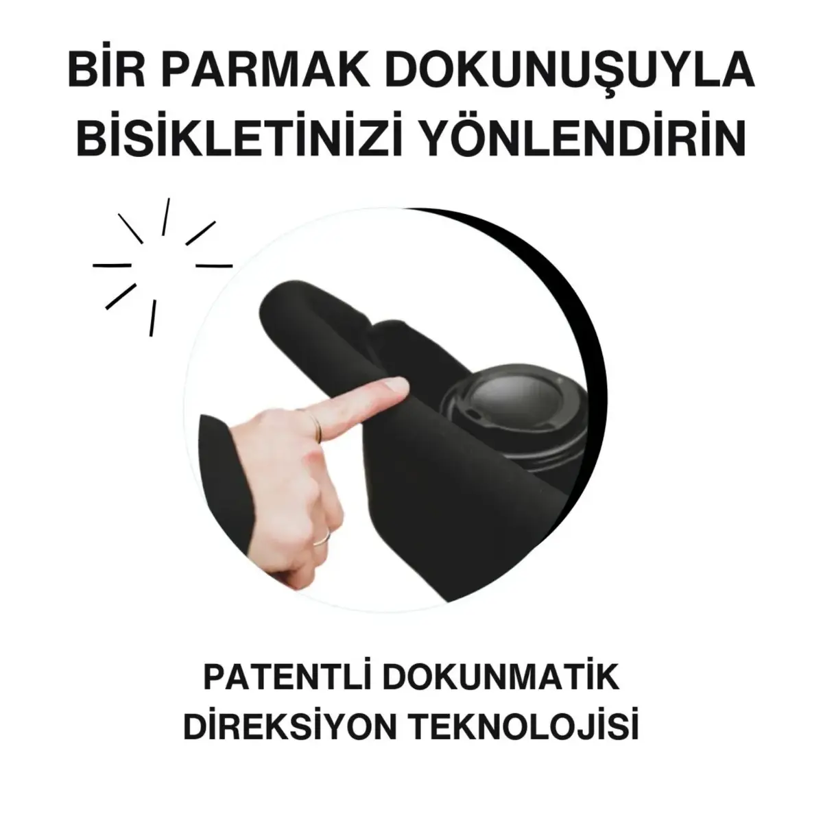 SmarTrike STR3 Plus 5’i 1 Arada Üç Tekerlekli Bebek Bisikleti - Black