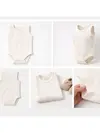 Angeltouch Pamuklu Body Askılı Penye Ekru 5'li Set Unisex