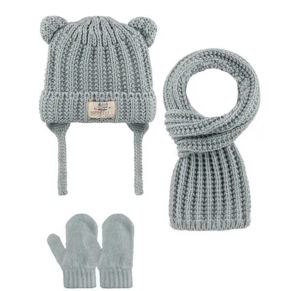 Kitti Eldiven Atkı Bere Takım 0-18 Ay Mavi Ufuk Asortili