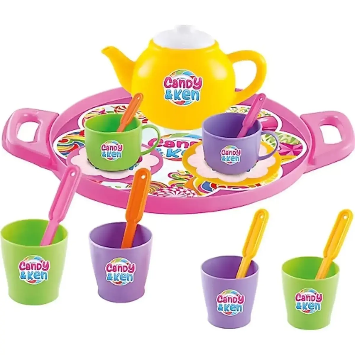 Dede Candy Tepsili Çay Set