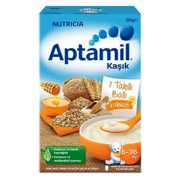 Aptamil 7 Tahıllı Ballı Kaşık Maması 250 gr