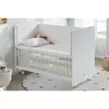 Pratik Sallanır Tekerlekli Anne Yanı Beşik 60X120 Beyaz
