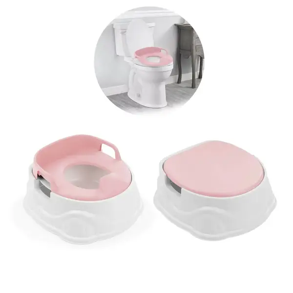 Dolu 3in1 Lazımlık Adaptör Basamak Pembe