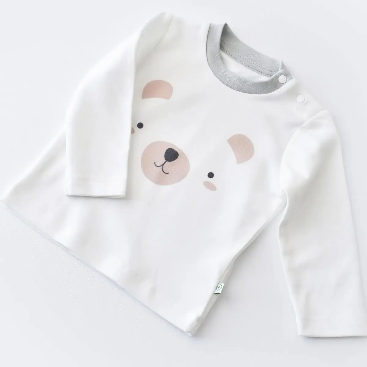 Bibaby Organik 3lü Takım Hug Me Bear Kar Melanj