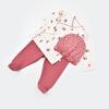 Bibaby Organik Zıbın Takımı 3lü Little Love Rose Dry