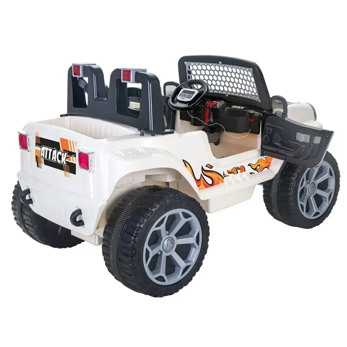 Pilsan Attack Çift Kişilik 12 Volt Kumandalı Akülü Araba