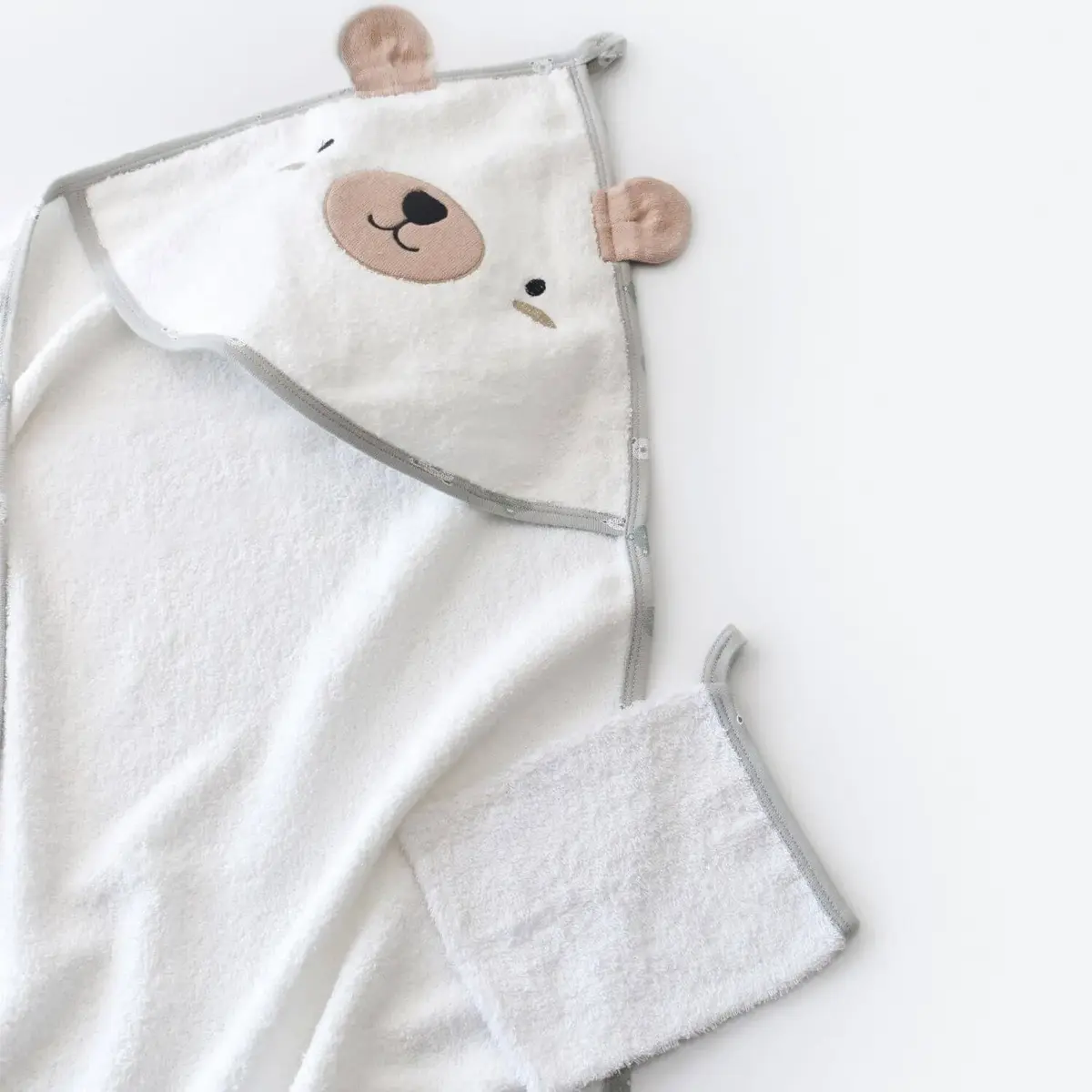 Bibaby Organik Bornoz Takımı Kutulu Hug Me Bear Yeşil