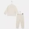 Ella Bonna Pijama Takımı Bej Ekose