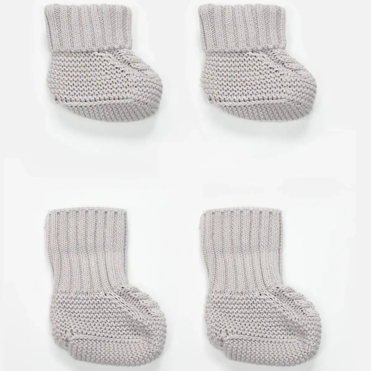 Bistyle Patik Triko Seperatörlü Gri