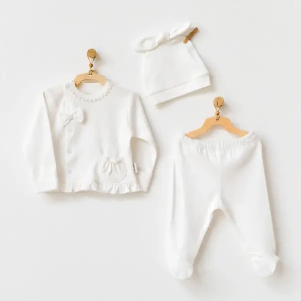 Andy Wawa 3lü Takım Natura Wawa Organic Girl Ekru