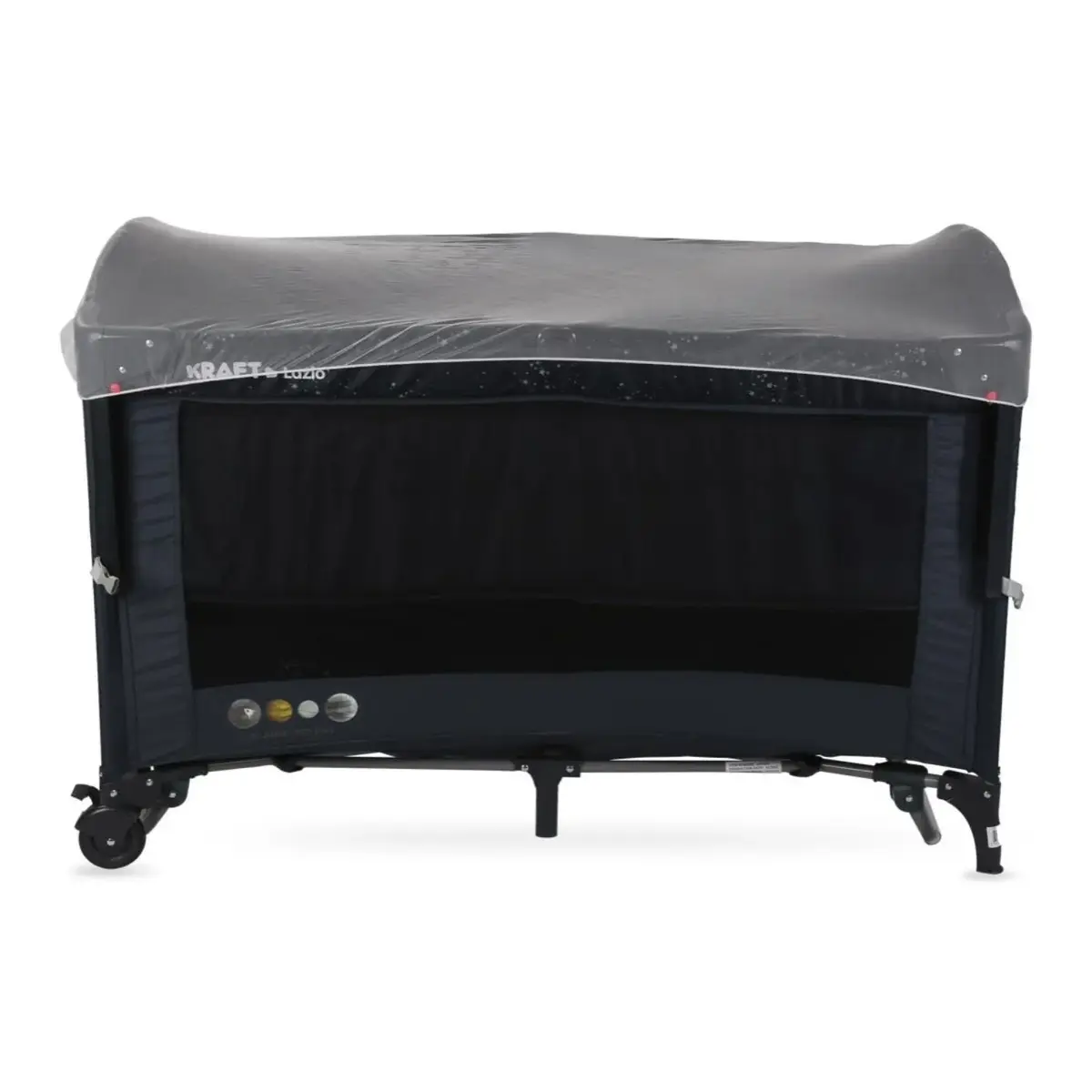 Kraft Lazio Dönenceli Anne Yanı Oyun Parkı 70x120 cm Dark Grey