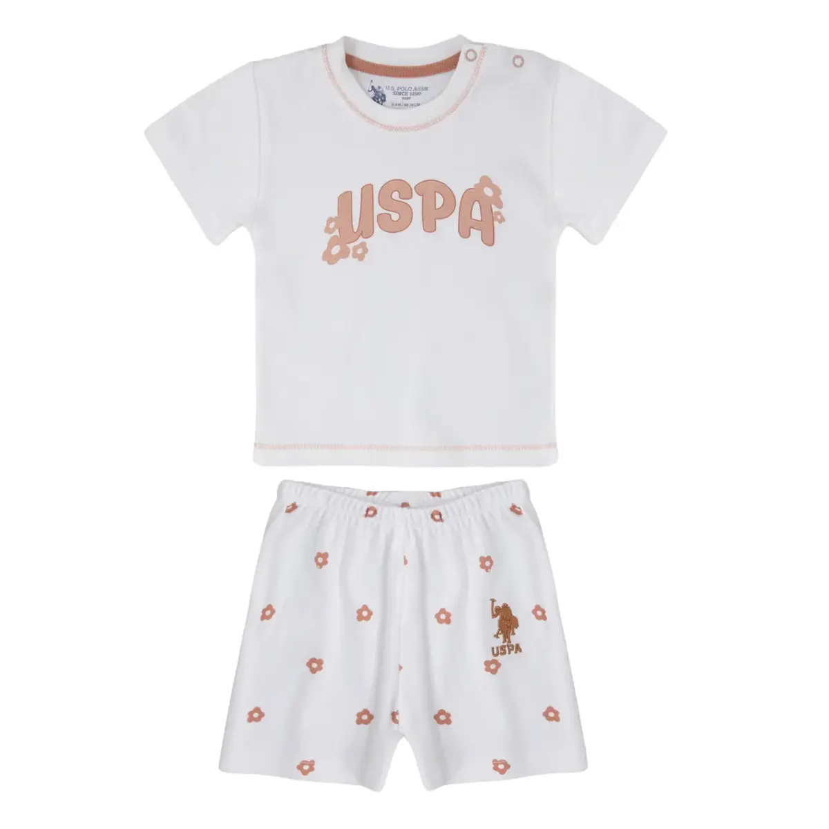 U.S. Polo 2li Takım T-Shirt Krem
