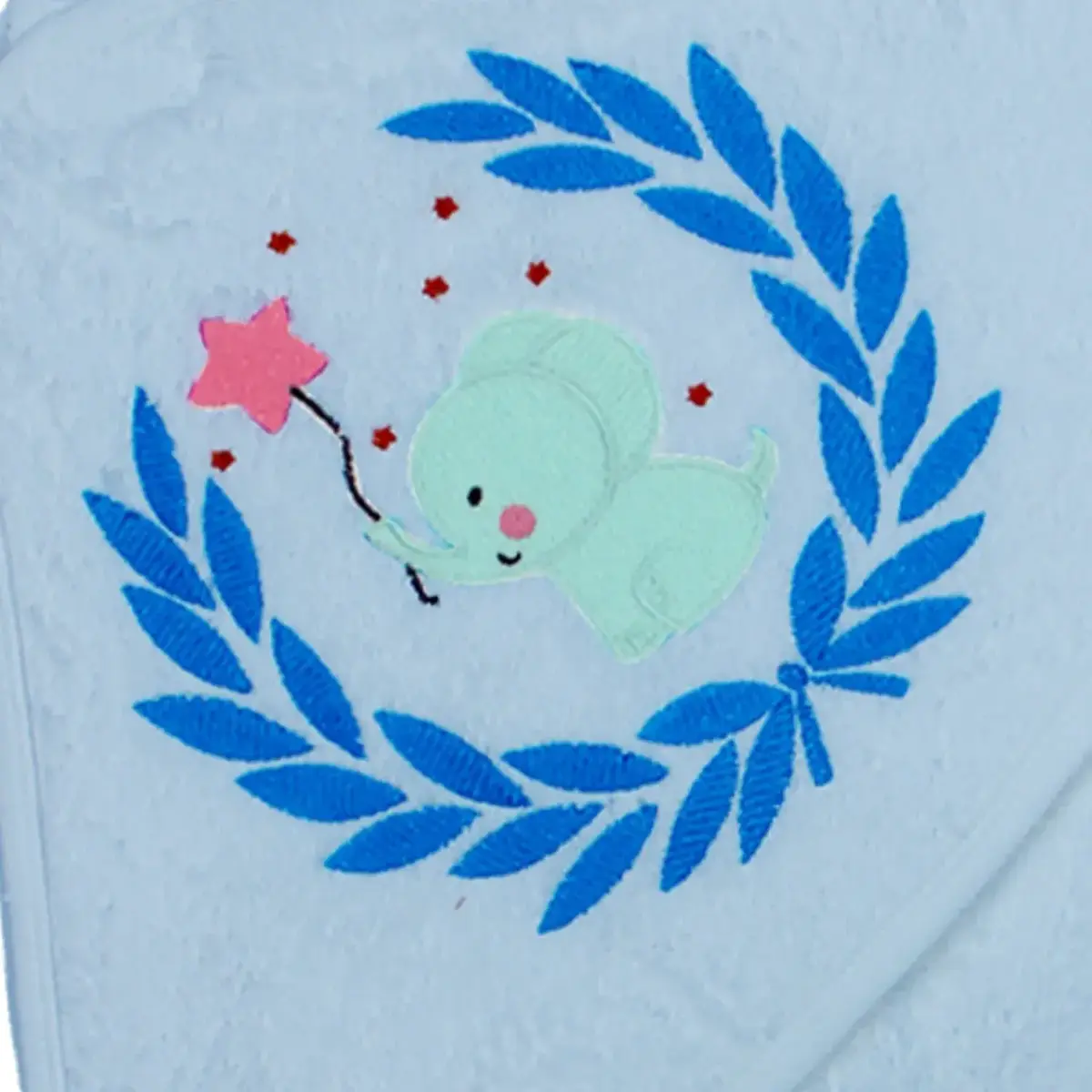 Luluco Havlu Stars And Elephant 75x75cm Mavi