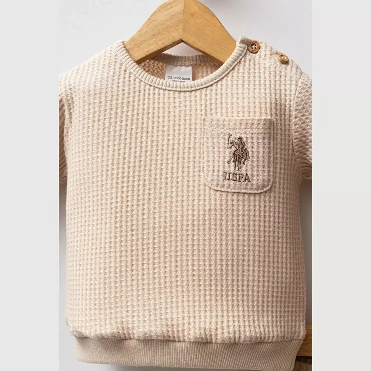 U.S. Polo 2li Takım Bej