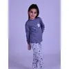 Bibaby Organik Pijama Takımı Star Girl Füme