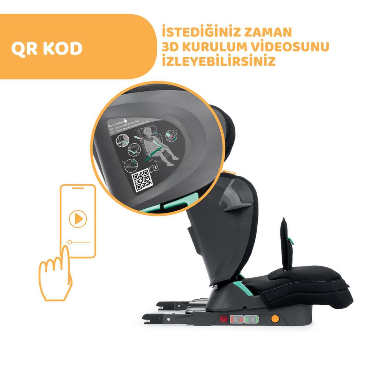 Chicco Fold Go I-Size Oto Koltuğu 15-36 Kg Omra
