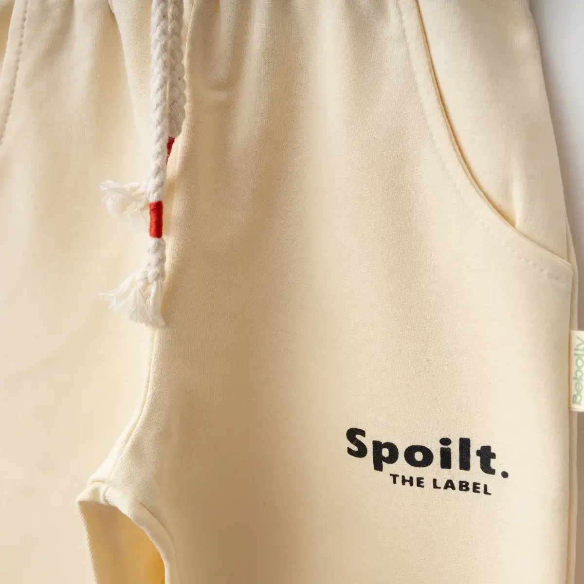 Bebolly Eşofman Altı Spoilt Baskılı Bej