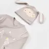 Bibaby Organik Zıbın Takımı 3lü Curly Sheep Bej