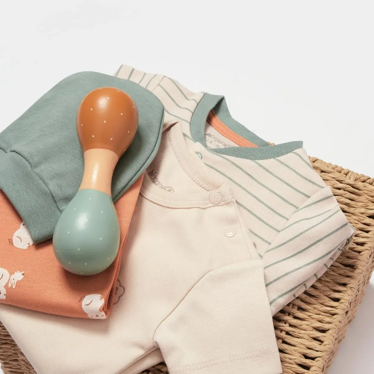 Bibaby Organik Hastane Çıkışı 10lu Cool Lines Bej - Hardal