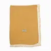 Bistyle Organik Müslin Battaniye Fistolu 80x90cm Hardal