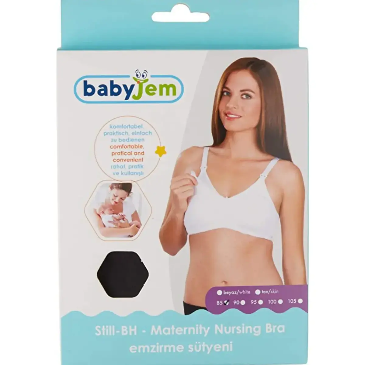 Babyjem Emzirme Sütyeni 85 Beden Siyah