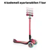 Globber Elite Deluxe Işıklı Scooter Kırmızı