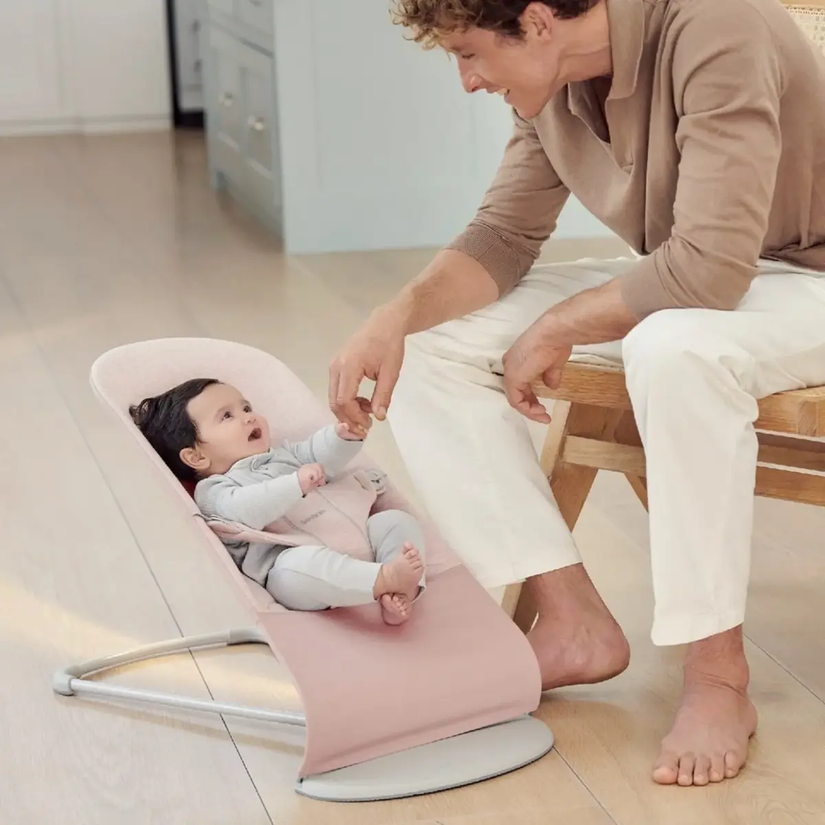 Babybjörn Bliss Ana Kucağı Cotton 3D Jersey Light Pink
