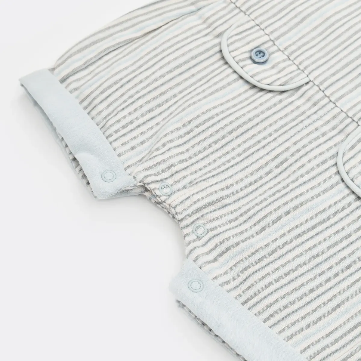 Bibaby 2li Takım Şapkalı Azur Mavi