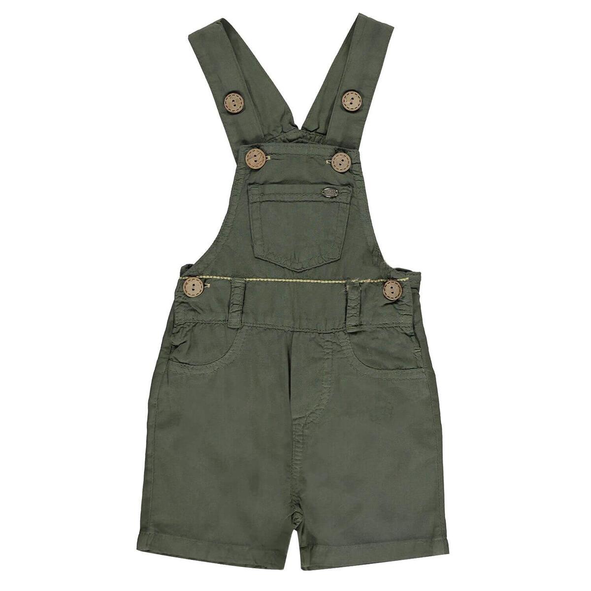 Overdo Salopet Takım Şort Tshirt Haki