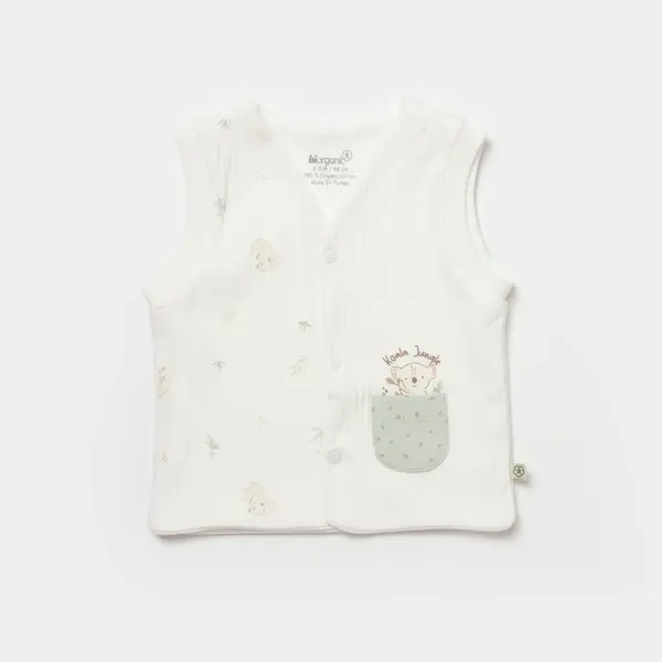 Bibaby Organik Yelek Koala Jungle Mint