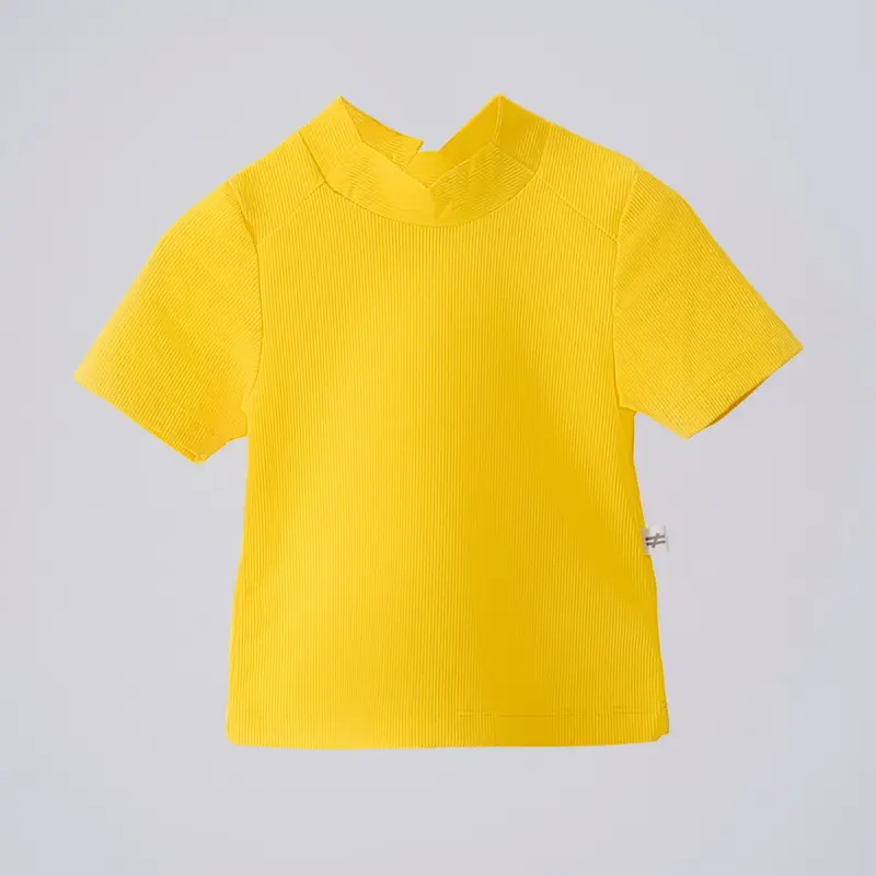 Moi Noi T-Shirt Mayo Çizgili Sarı