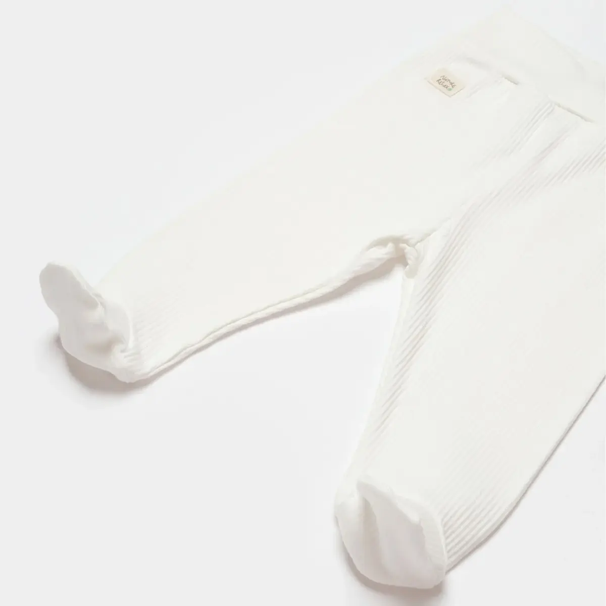 Bibaby Organik Pantolon Patikli Modal Nature Relax Ekru