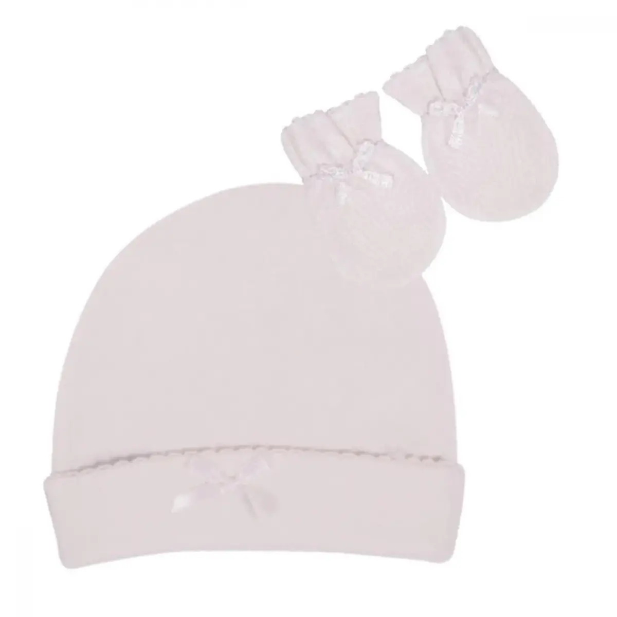 Sevi Bebe Şapka Eldiven Set Ekru