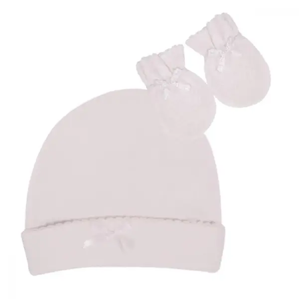 Sevi Bebe Şapka Eldiven Set Ekru