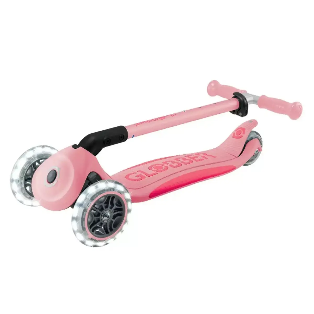 Globber Elite Deluxe Işıklı Scooter Pastel Pembe