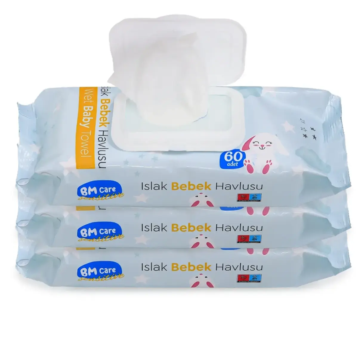 BM Care Sensitive Islak Havlu 3x60lı