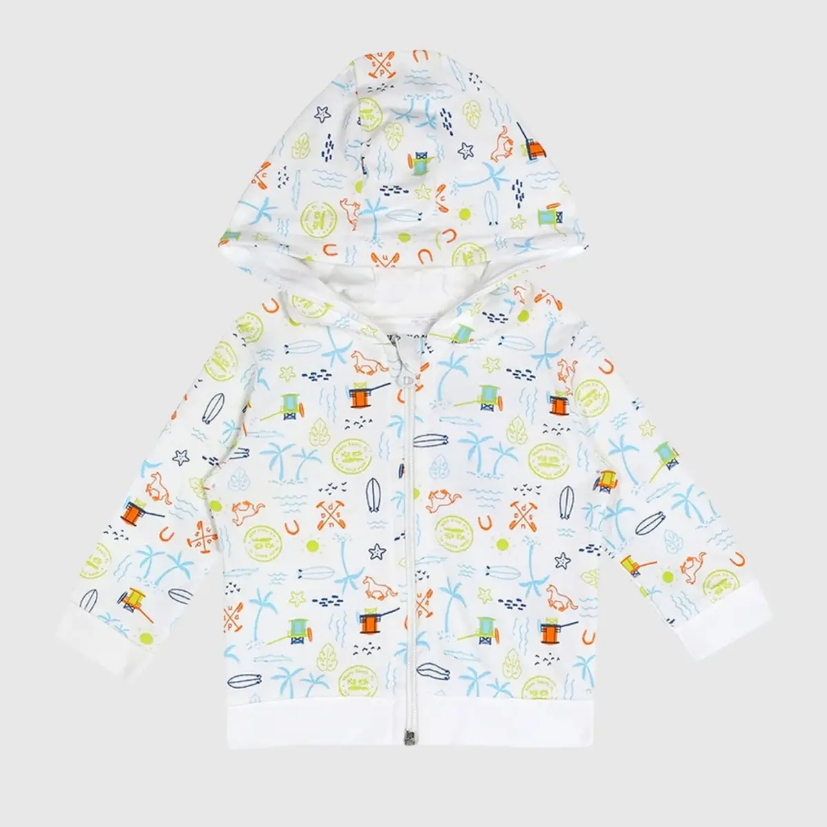 U.S. Polo Hırka Kapüşonlu Krem