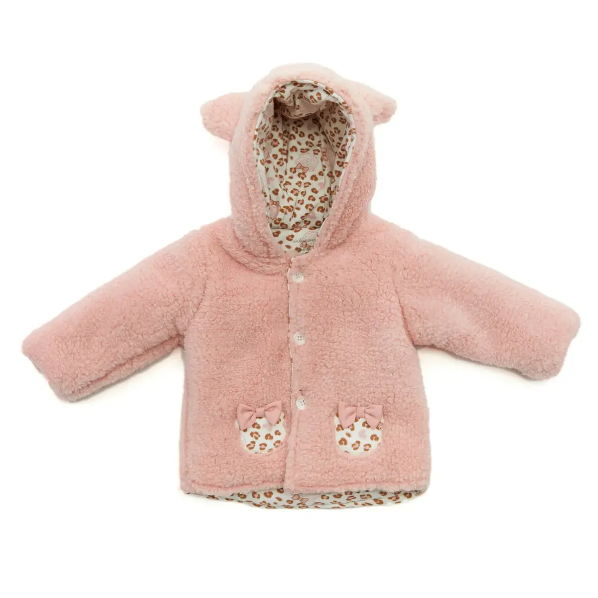 Andy Wawa Mont Welsoft Cute Leopard Pembe