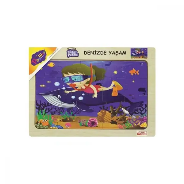 Playwood Ahşap Eğitici Puzzle Denizde Yaşam