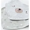Bibaby Organik Fular Önlük 2li Hug Me Bear Kar Melanj