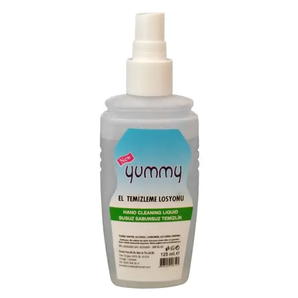 Yummy El Temizleme Dezenfektanı Losyonu 70 Derece 125 ml Sprey