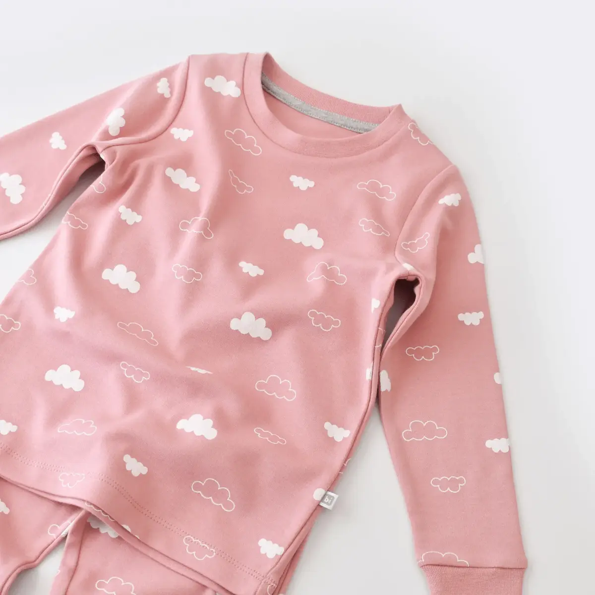 Bibaby Pijama Takımı Cute Cloudy Pembe