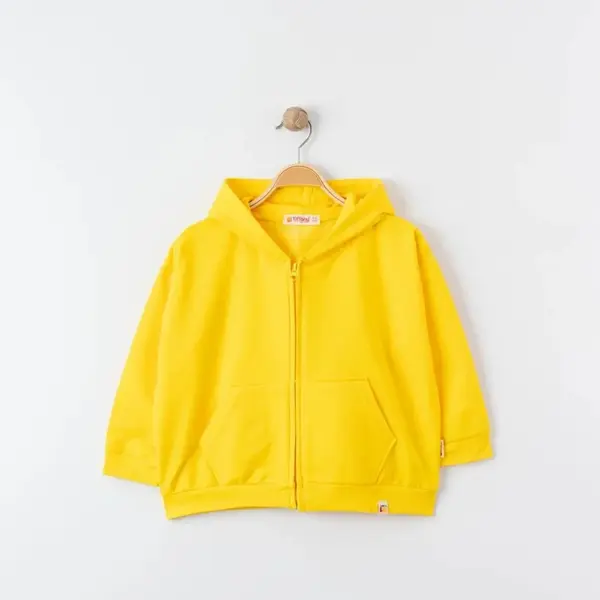Tiffany Sweatshirt Kapüşonlu Oversize Theme Sarı