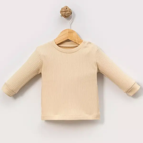 Angeltouch Sweatshirt Raporlu Bej