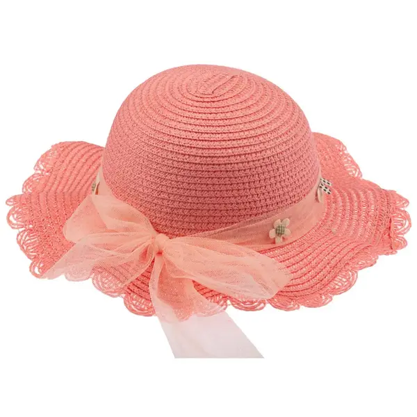 Kitti Şapka Hasır 1-3Yaş Orta Pembe Asortili