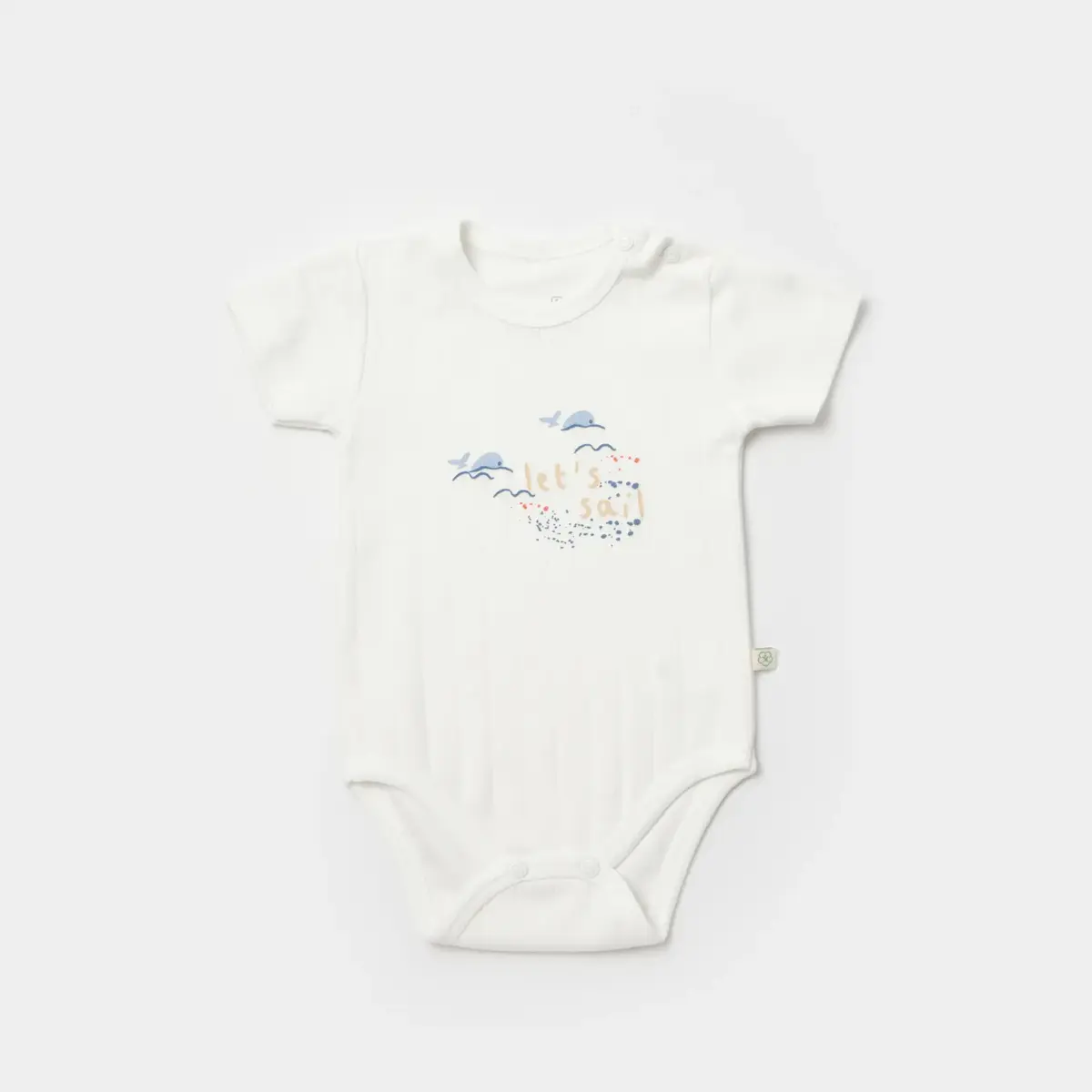 Bibaby Organik Tulum Takımı Tüllü Sun Lets Sail Ekru - Mavi