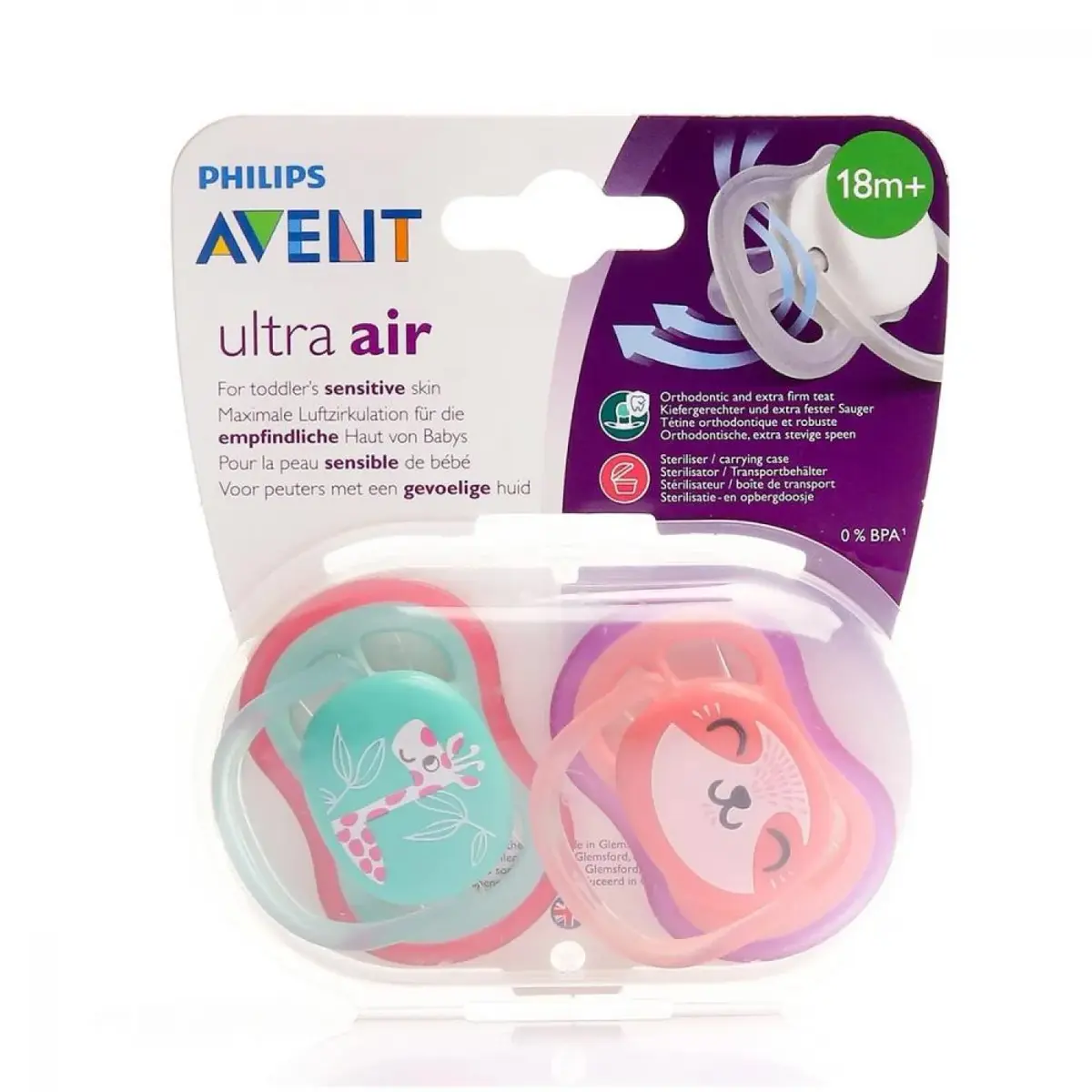 Philips Avent SCF349/12 Ultra Air Silikon Emzik 18+ Ay Kız