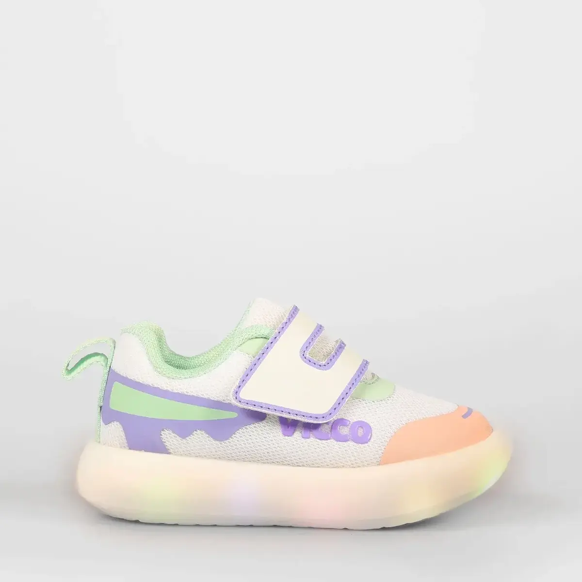 Vicco Melodic Ayakkabı Spor Işıklı Phylon Beyaz - Lila