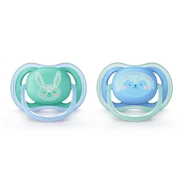 Philips Avent SCF344/22 Ultra Air Silikon Emzik 2li 6-18 Ay Desenli Erkek